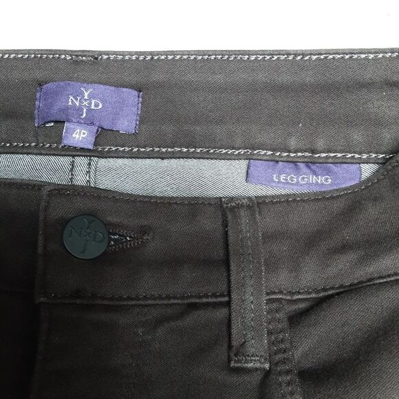 NYDJ Lift Tuck Jeggings Deep Brown Size 4P Excellent Condition - Picture 7 of 13